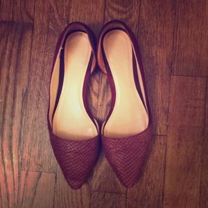 Cole Haan Purple Suede Texture Flats